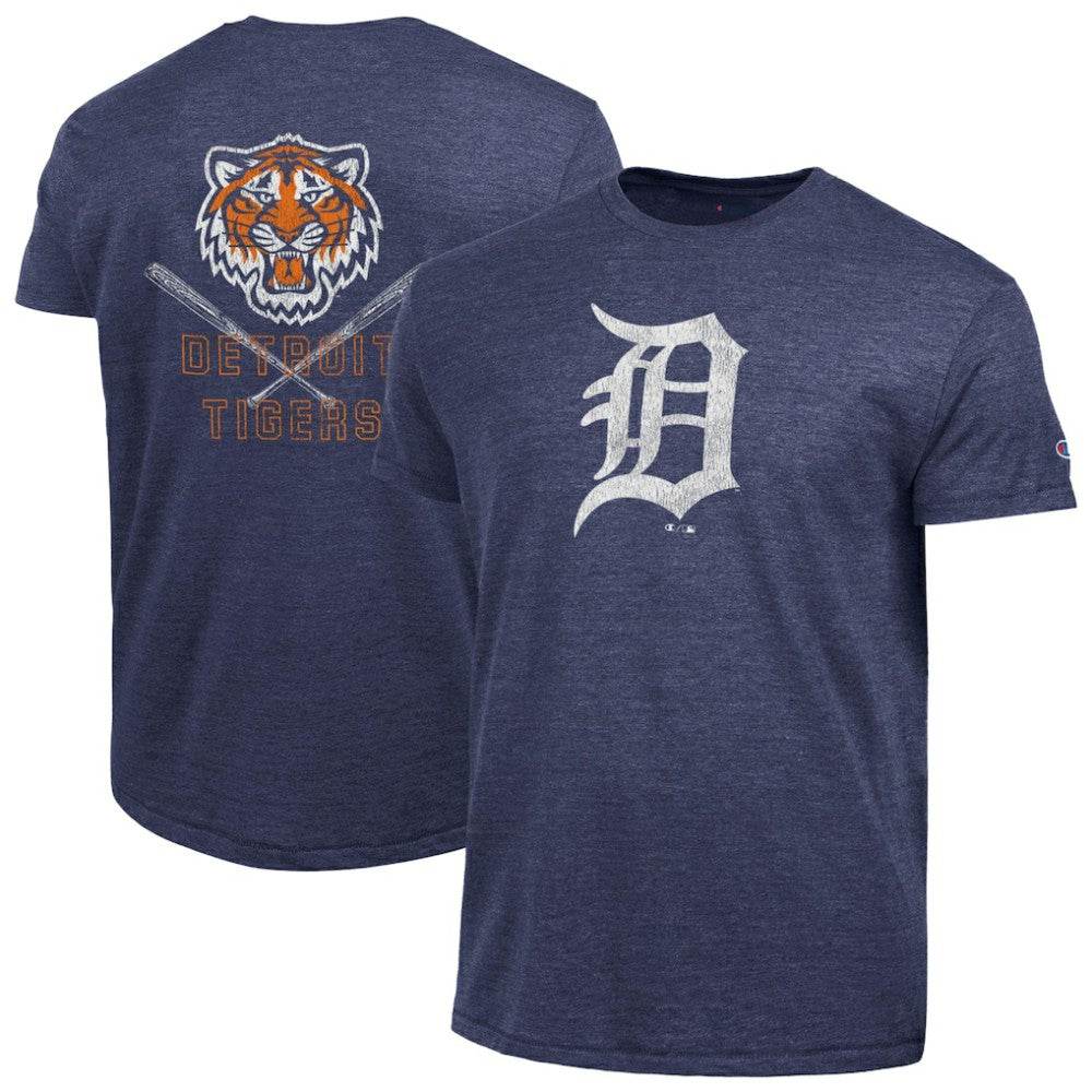 Detroit Tigers Champion Tri-Blend T-Shirt - Navy
