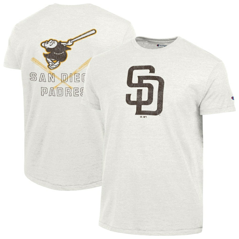 San Diego Padres Champion Tri-Blend T-Shirt - Heather White