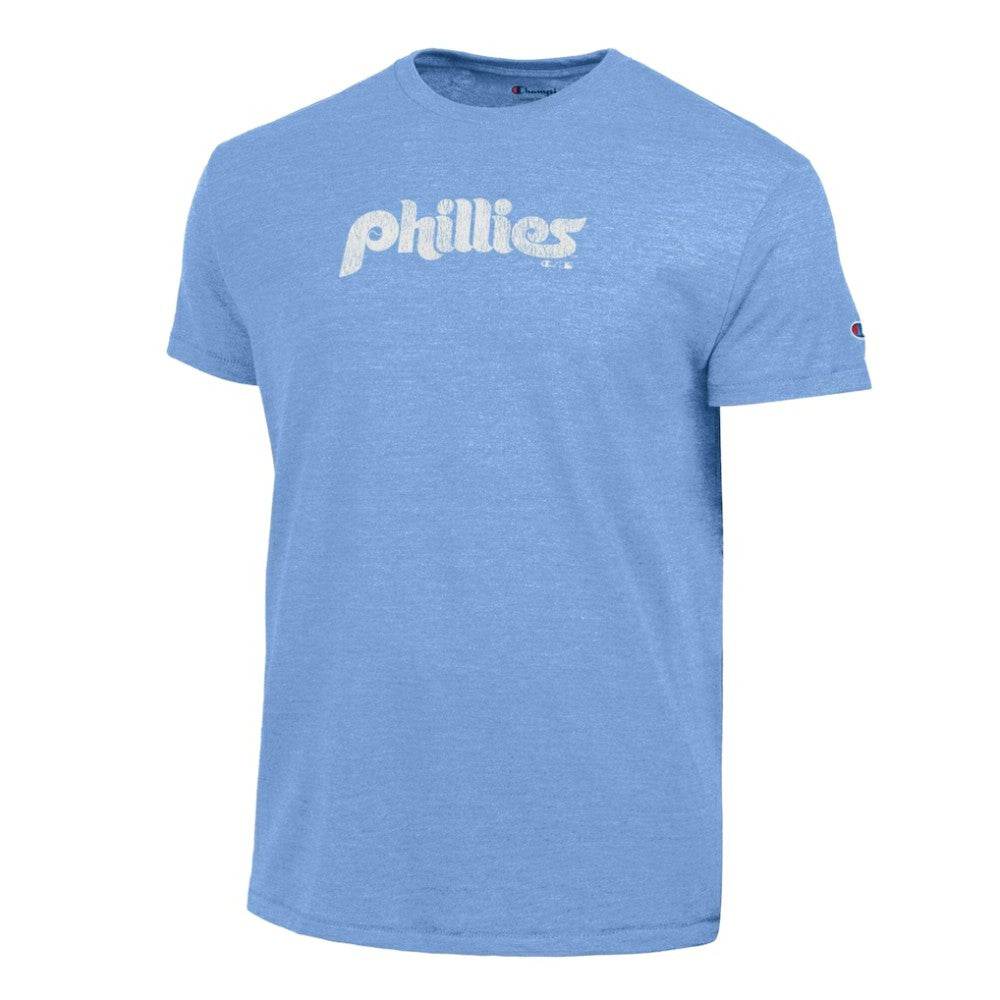 Philadelphia Phillies Champion Tri-Blend T-Shirt - Light Blue