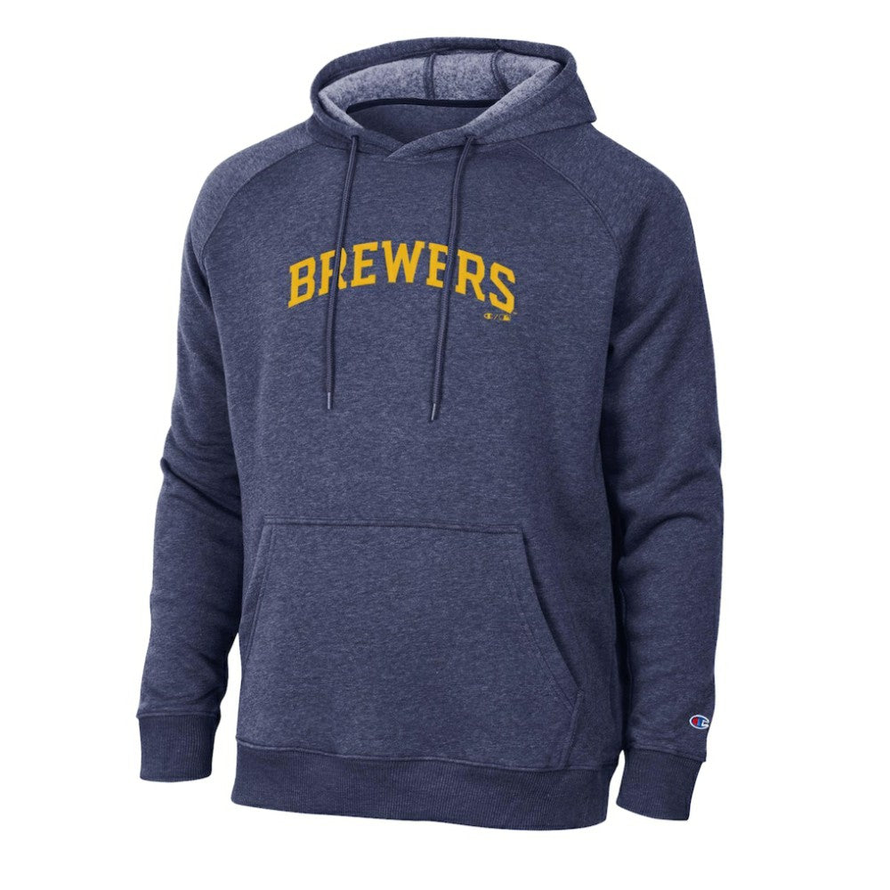 Milwaukee Brewers Champion Triumph Tri-Blend Raglan Hoodie - Navy