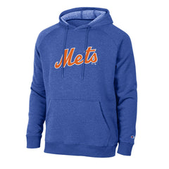 New York Mets Champion Triumph Tri-Blend Raglan Hoodie - Royal