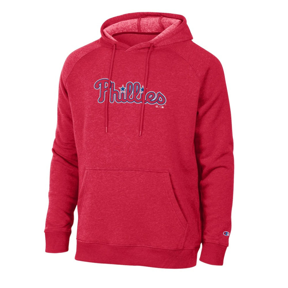 Philadelphia Phillies Champion Triumph Tri-Blend Raglan Hoodie - Red