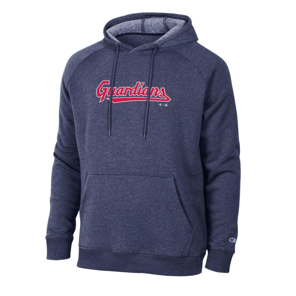 Cleveland Guardians Champion Triumph Tri-Blend Raglan Hoodie - Navy