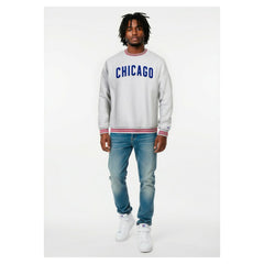 Chicago Cubs Champion Reverse Weave Sweatshirt - Heather Gray