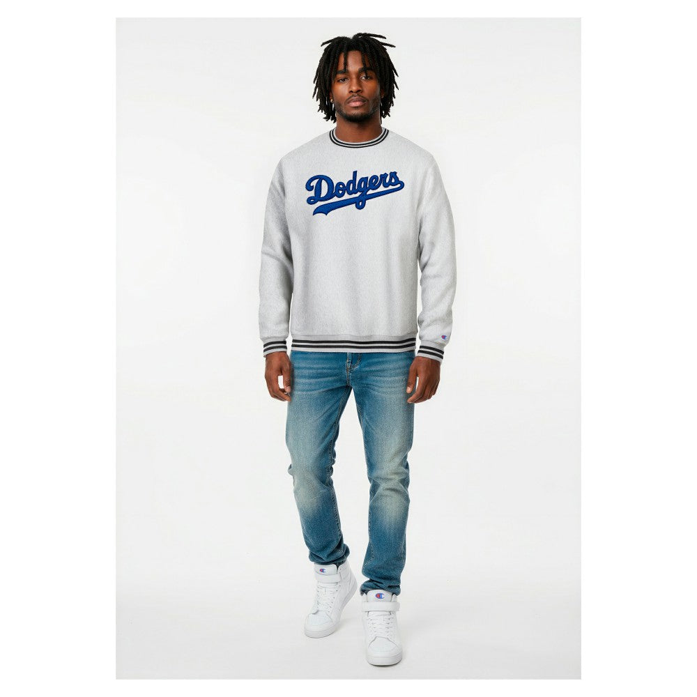 Los Angeles Dodgers Champion Reverse Weave Sweatshirt - Heather Gray