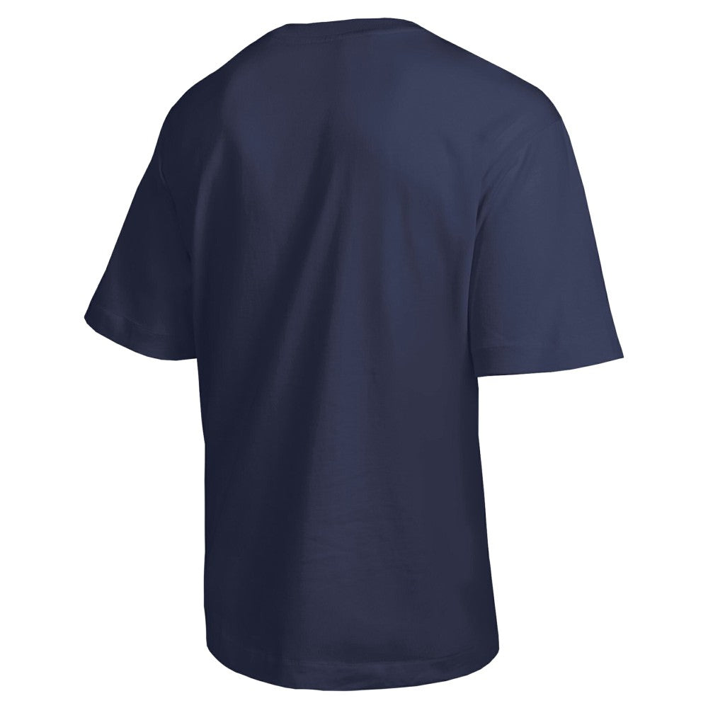 Milwaukee Brewers Champion Traditions Two Locations T-Shirt - Navy