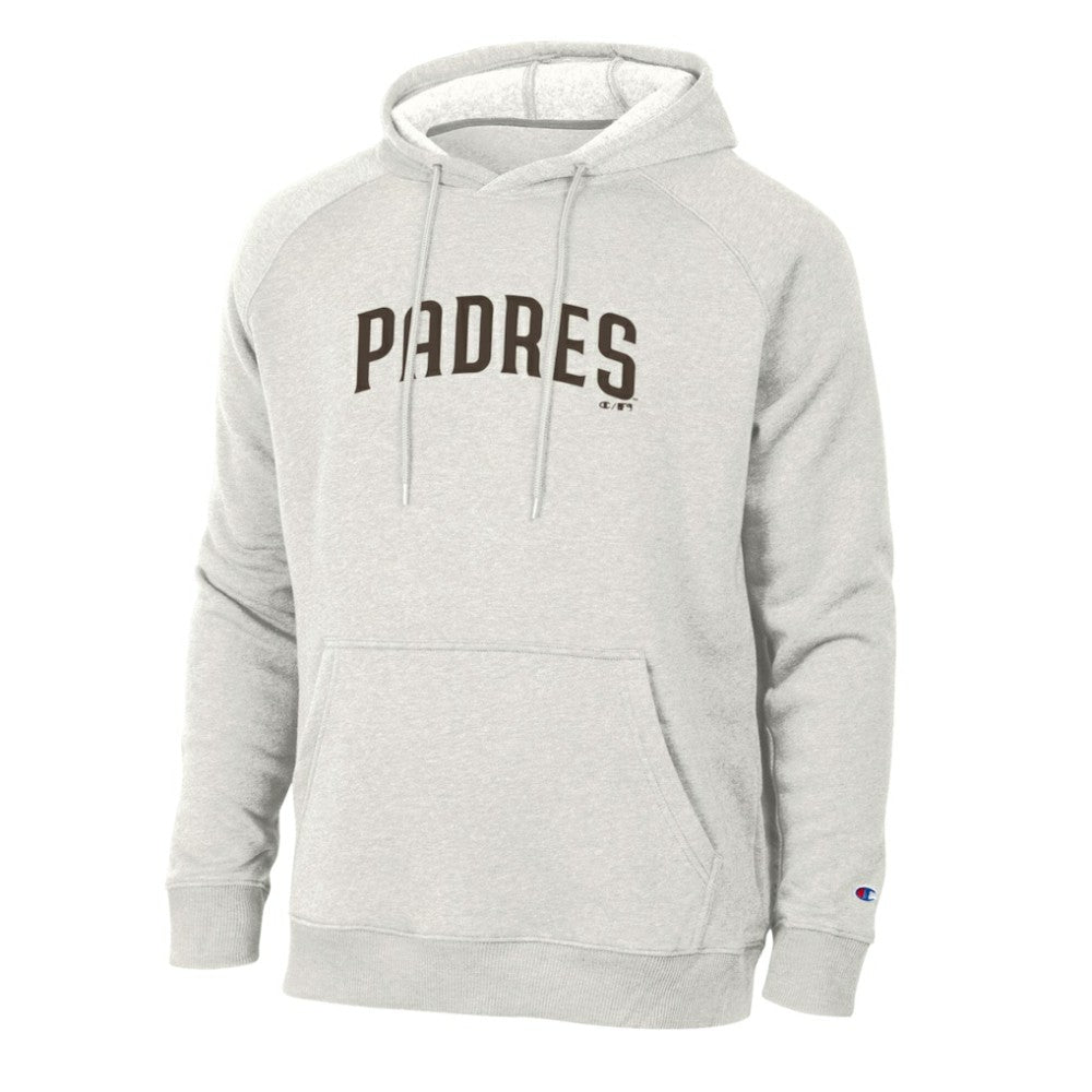 San Diego Padres Champion Triumph Tri-Blend Raglan Hoodie - Heathered Core Ultra Light Grey