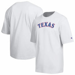 Texas Rangers Champion All Star Arched Chenille Wordmark T-Shirt - White