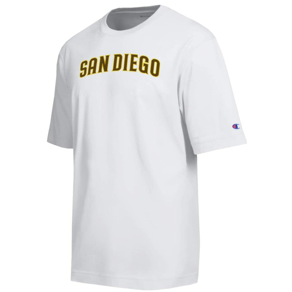 San Diego Padres Champion All Star Arched Chenille Wordmark T-Shirt - White