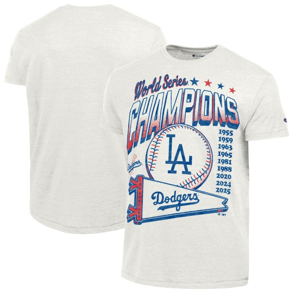 Los Angeles Dodgers Champion Winning Tradition Cooperstown Tri-Blend T-Shirt - White