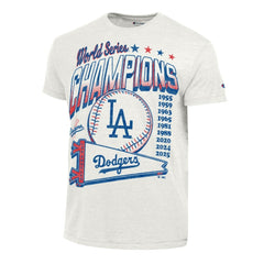 Los Angeles Dodgers Champion Winning Tradition Cooperstown Tri-Blend T-Shirt - White