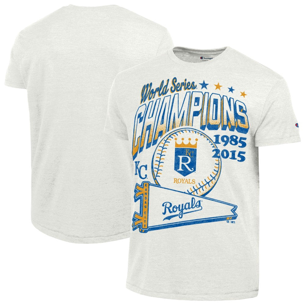 Kansas City Royals Champion Winning Tradition Cooperstown Tri-Blend T-Shirt - White