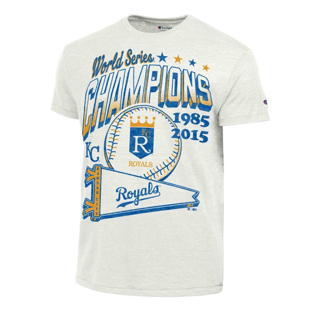 Kansas City Royals Champion Winning Tradition Cooperstown Tri-Blend T-Shirt - White
