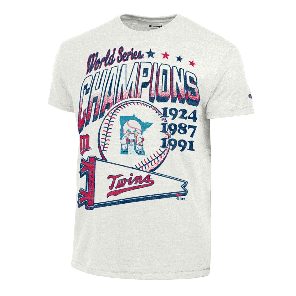 Minnesota Twins Champion Winning Tradition Cooperstown Tri-Blend T-Shirt - White