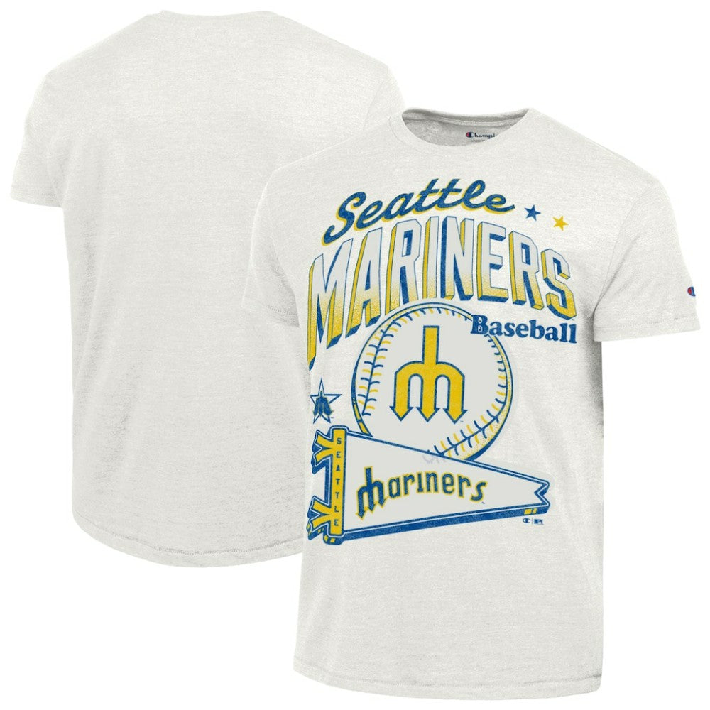 Seattle Mariners Champion Winning Tradition Cooperstown Tri-Blend T-Shirt - White