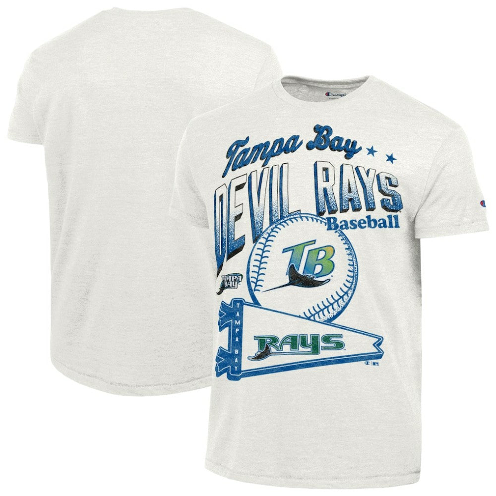 Tampa Bay Rays Champion Winning Tradition Cooperstown Tri-Blend T-Shirt - White