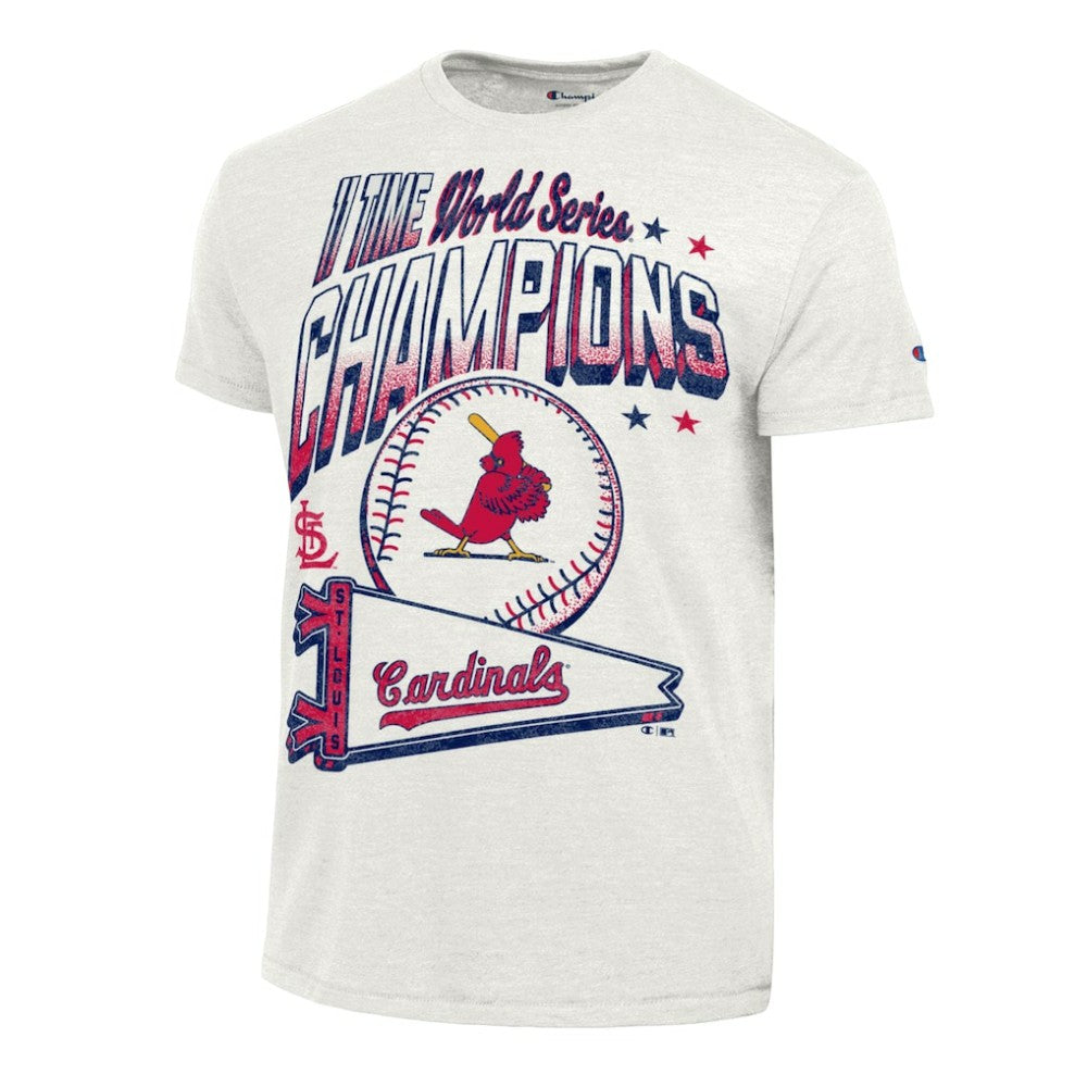 St. Louis Cardinals Champion Winning Tradition Cooperstown Tri-Blend T-Shirt - White