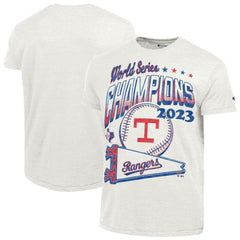 Texas Rangers Champion Winning Tradition Cooperstown Tri-Blend T-Shirt - White