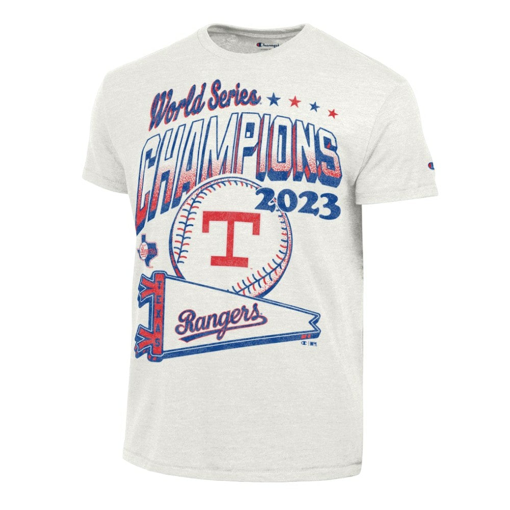 Texas Rangers Champion Winning Tradition Cooperstown Tri-Blend T-Shirt - White