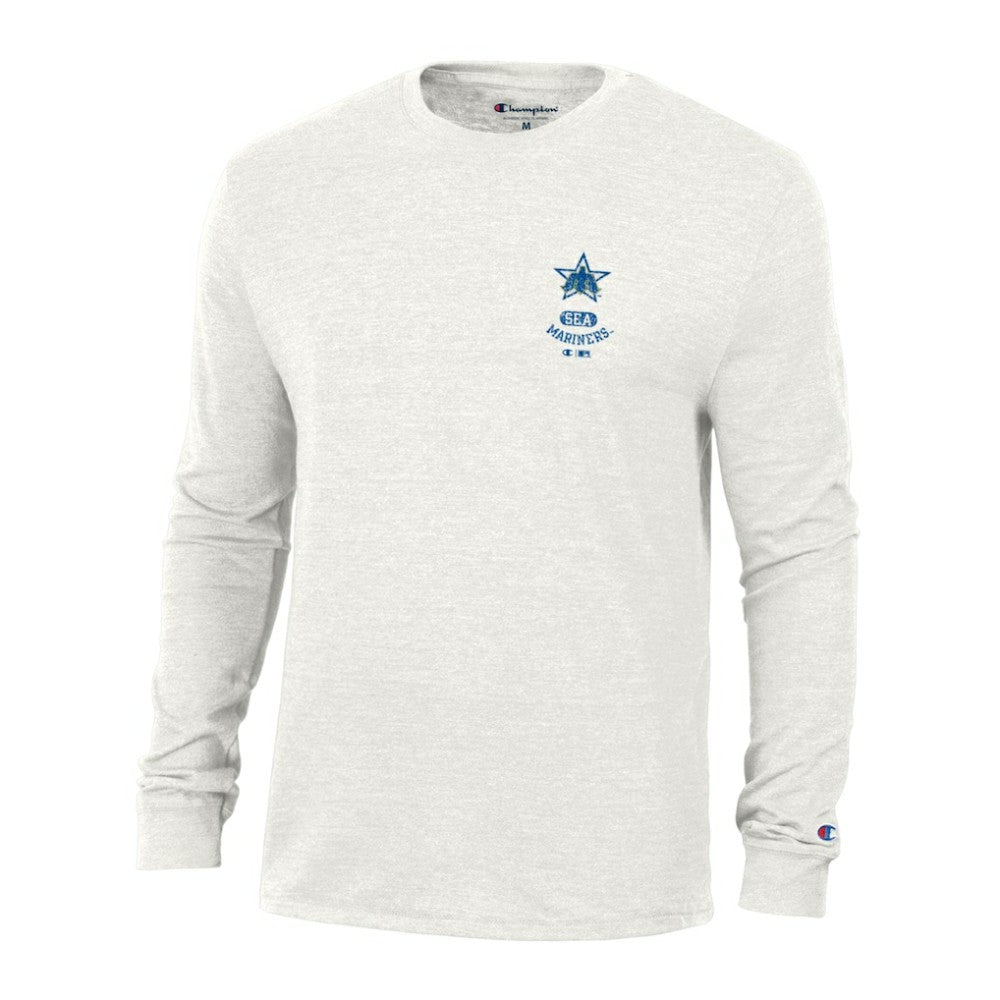 Seattle Mariners Champion Cooperstown Winning Tradition Tri-Blend Long Sleeve T-Shirt - White