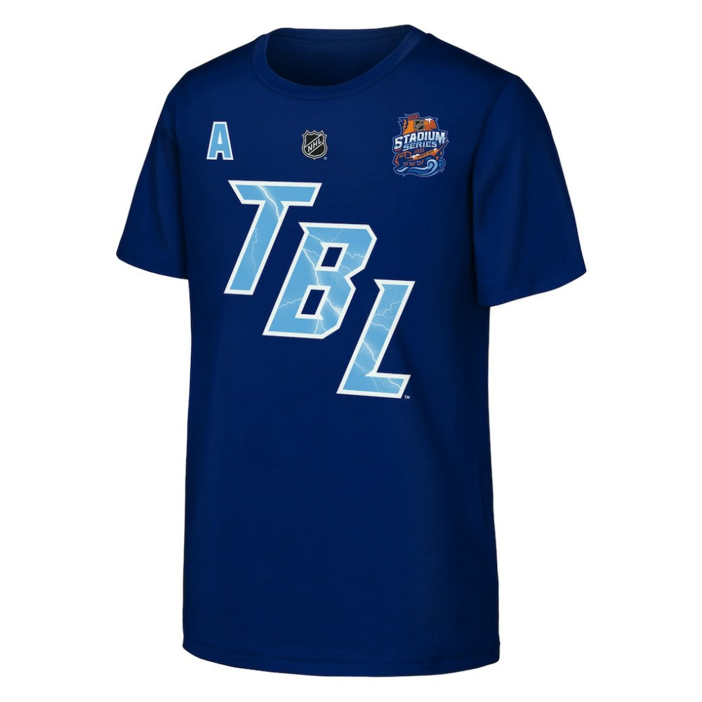 Nikita Kucherov Tampa Bay Lightning Fanatics Youth Alternate Captain 2026 Stadium Series T-Shirt