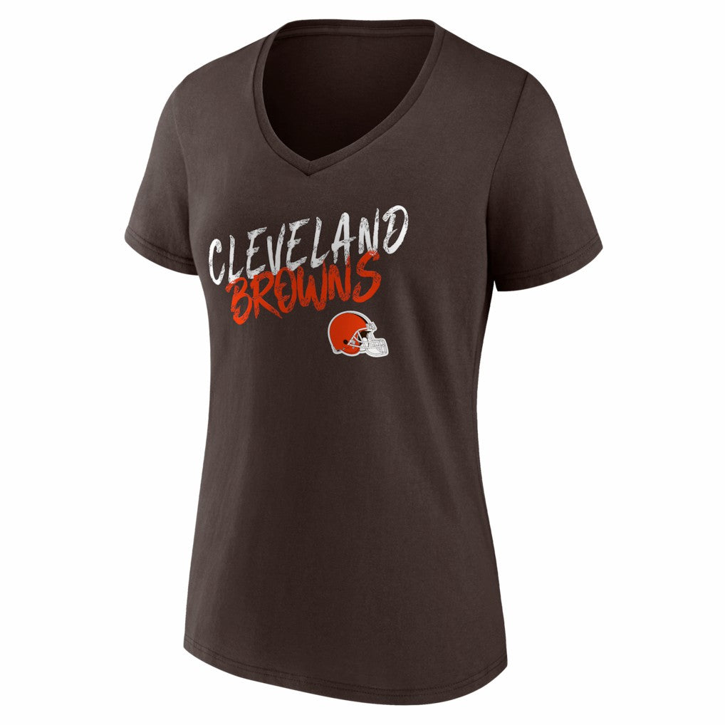 NFL Cleveland Browns Women's Hustle V-Neck T-Shirt