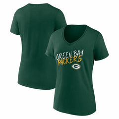 NFL Green Bay Packers Women's Hustle V-Neck T-Shirt