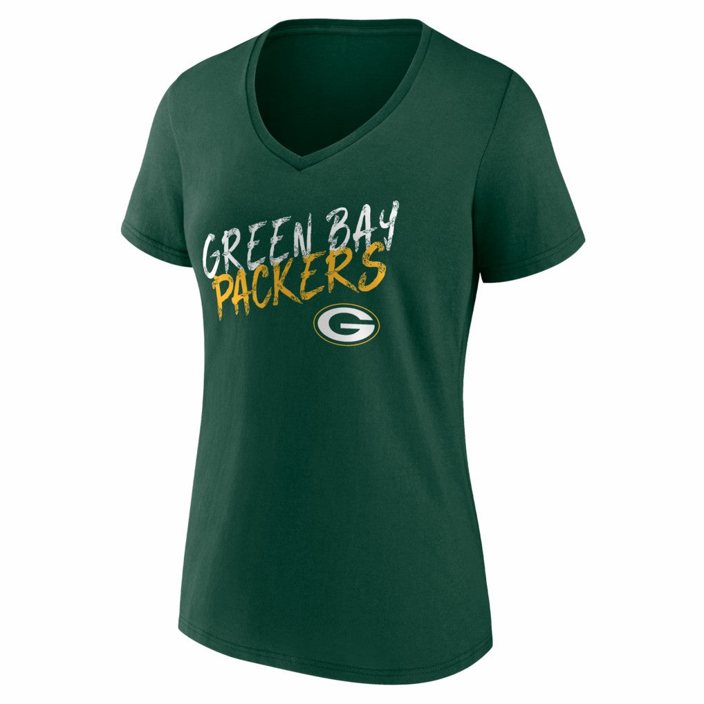 NFL Green Bay Packers Women's Hustle V-Neck T-Shirt