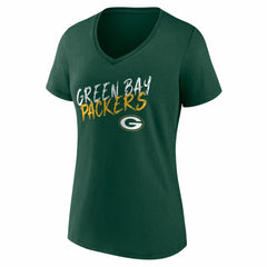 NFL Green Bay Packers Women's Hustle V-Neck T-Shirt