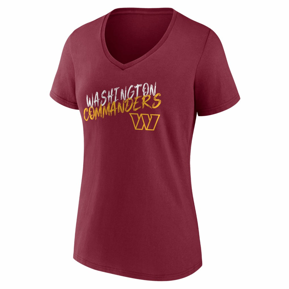 NFL Washington Commanders Women's Hustle V-Neck T-Shirt