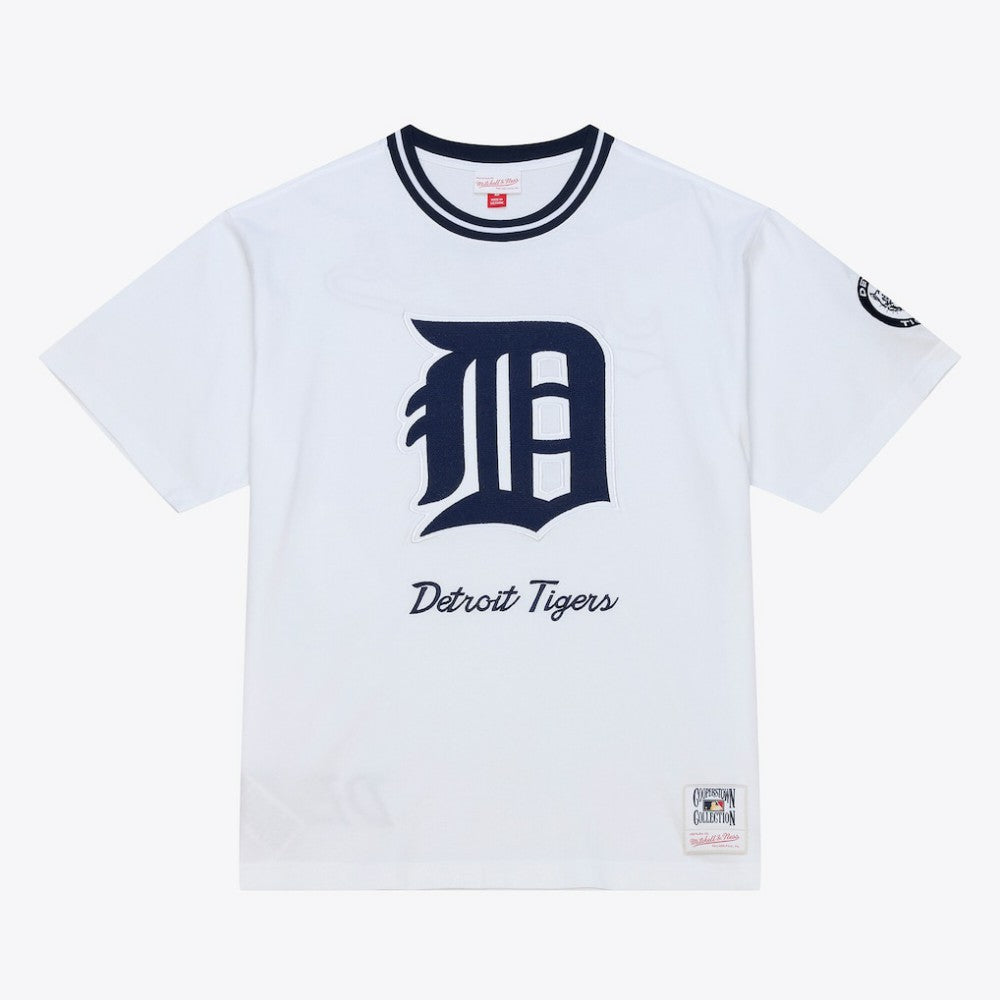 Detroit Tigers Cooperstown Collection Arctic T-Shirt - White | Mitchell & Ness