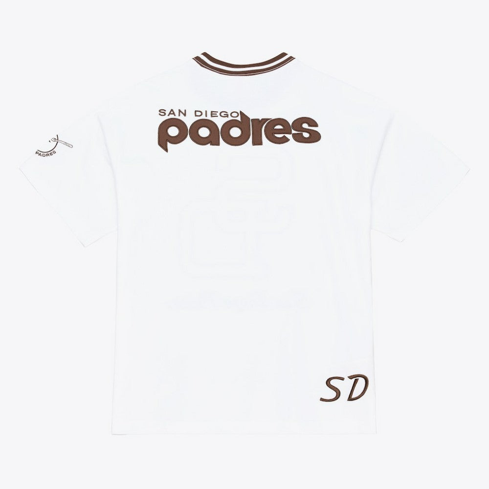 San Diego Padres Cooperstown Collection Arctic T-Shirt - White | Mitchell & Ness