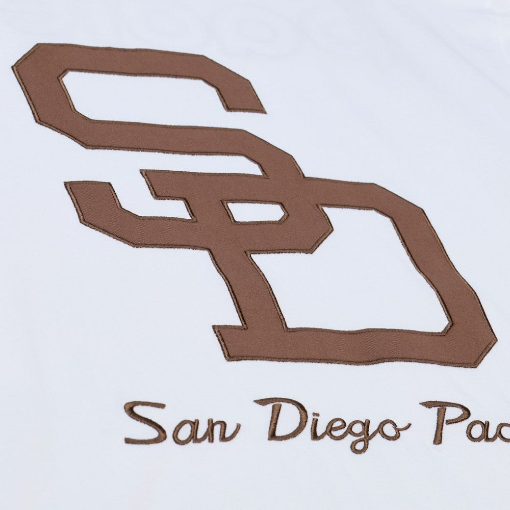 San Diego Padres Cooperstown Collection Arctic T-Shirt - White | Mitchell & Ness
