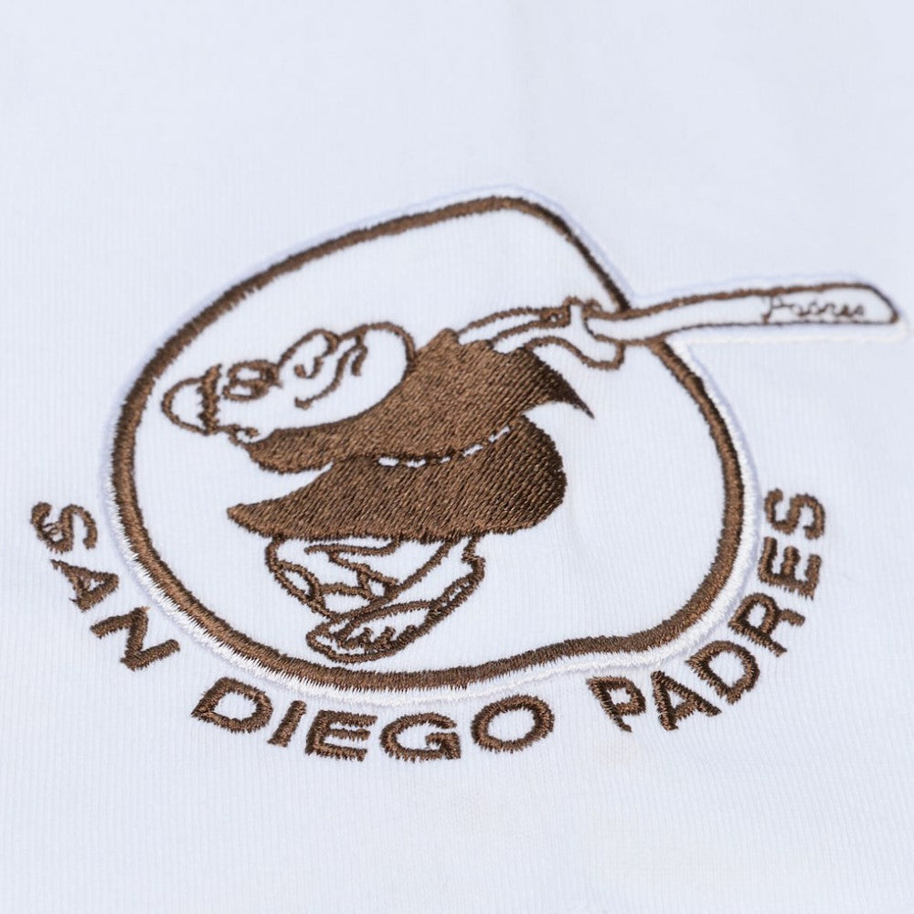 San Diego Padres Cooperstown Collection Arctic T-Shirt - White | Mitchell & Ness