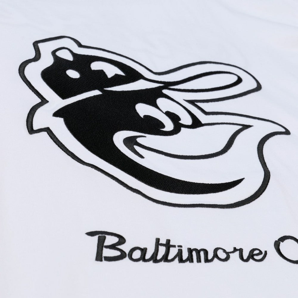 Baltimore Orioles Cooperstown Collection Arctic T-Shirt - White | Mitchell & Ness