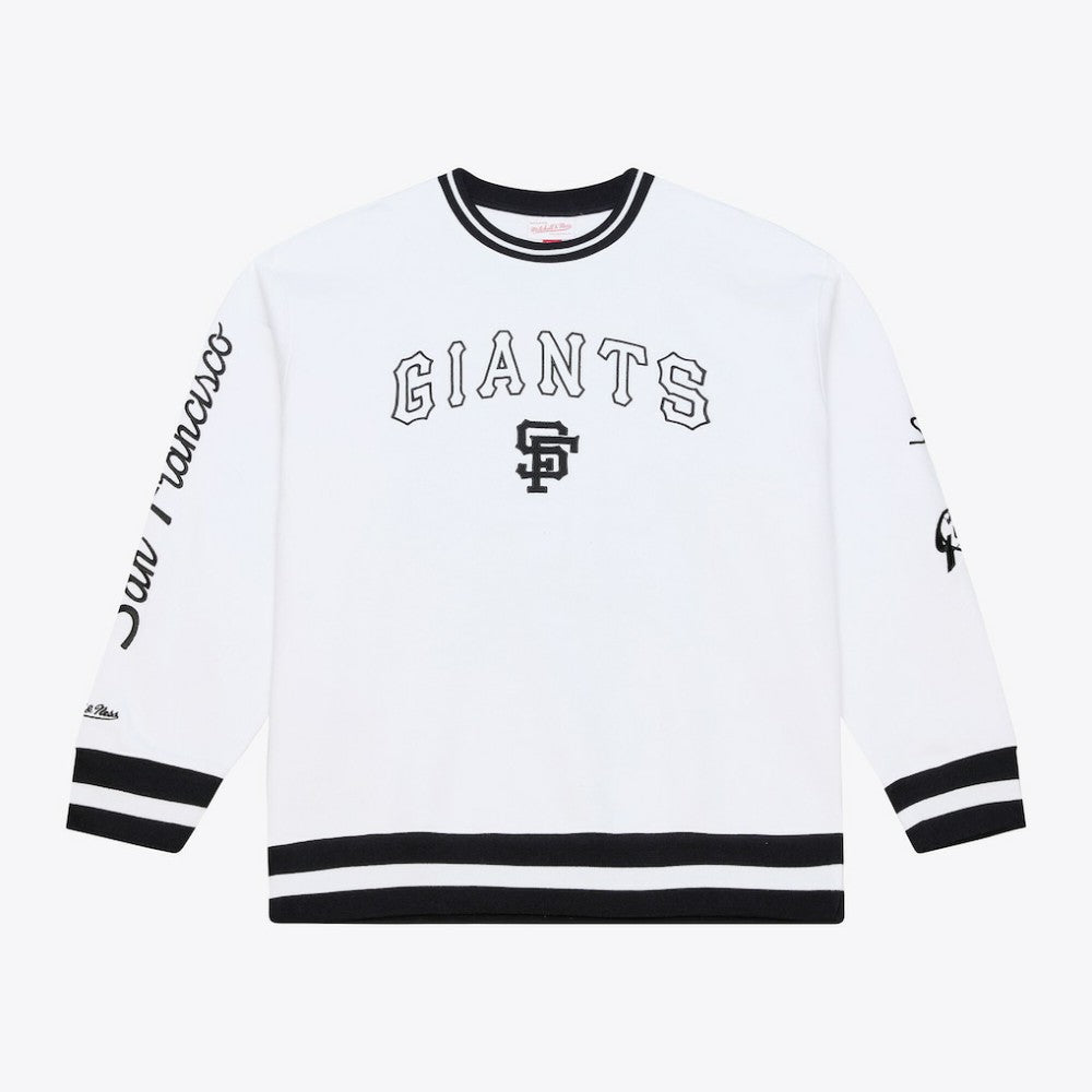 San Francisco Giants Arctic Fleece Sweatshirt - White | Mitchell & Ness