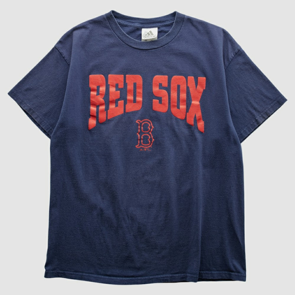 Boston Red Sox Adidas 2000s T-shirt - Navy Vintage