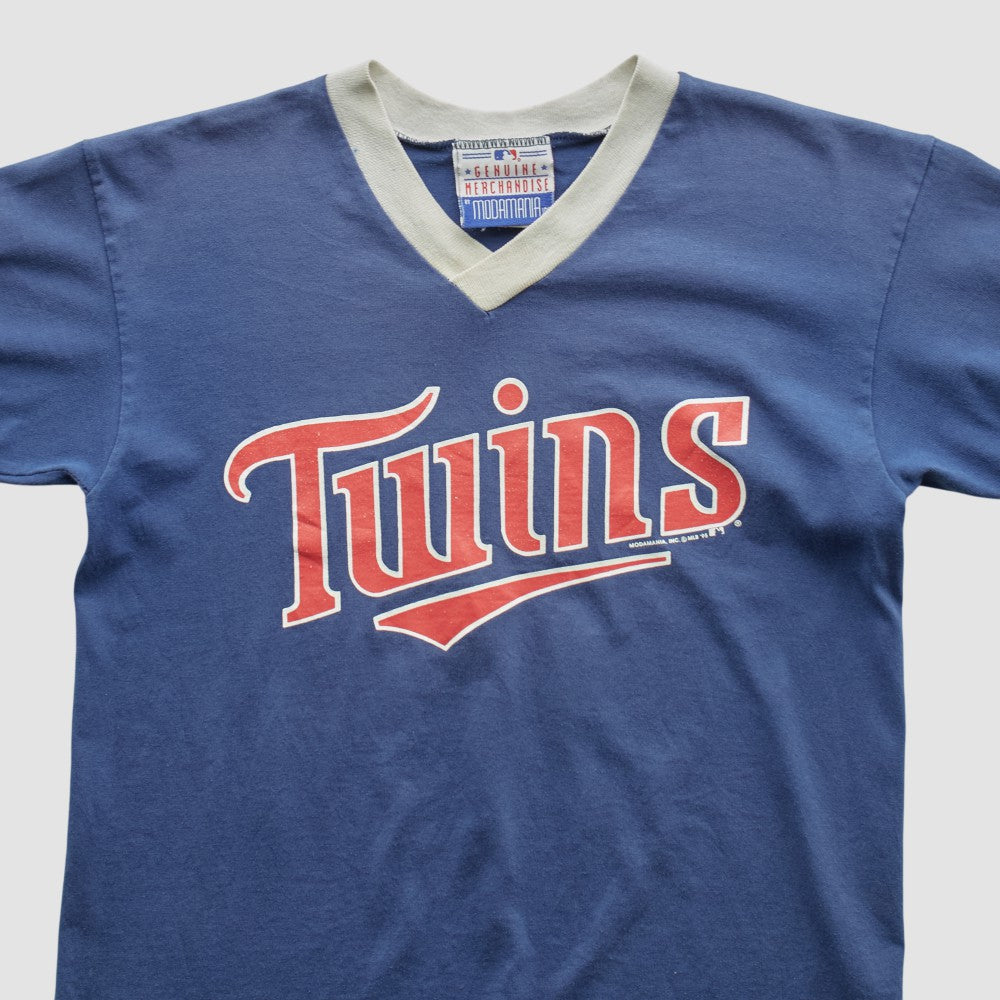 Minnesota Twins MLB Genuine Merchandise 90s T-shirt - Blue Vintage