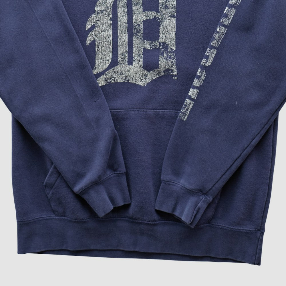 Detroit Tigers Adidas 2010s Hooded Pullover Sweatshirt - Navy Vintage