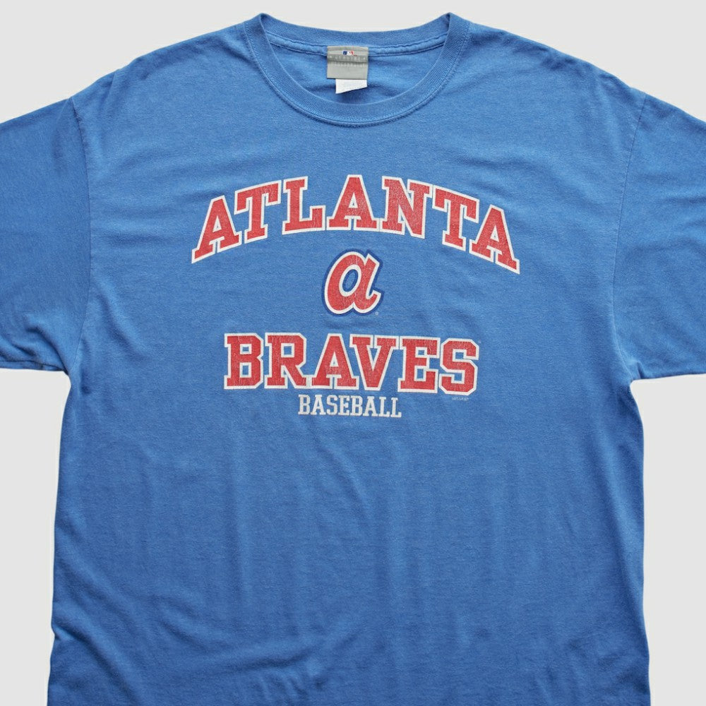 Atlanta Braves MLB Genuine Merchandise 2000s T-shirt - Blue Vintage