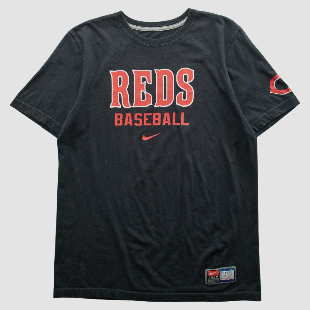 Cincinnati Reds 2010s T-shirt - Black Vintage | Nike