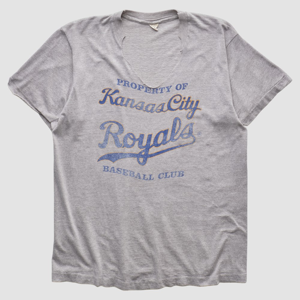 Kansas City Royals 80s T-shirt - Heather Gray Vintage