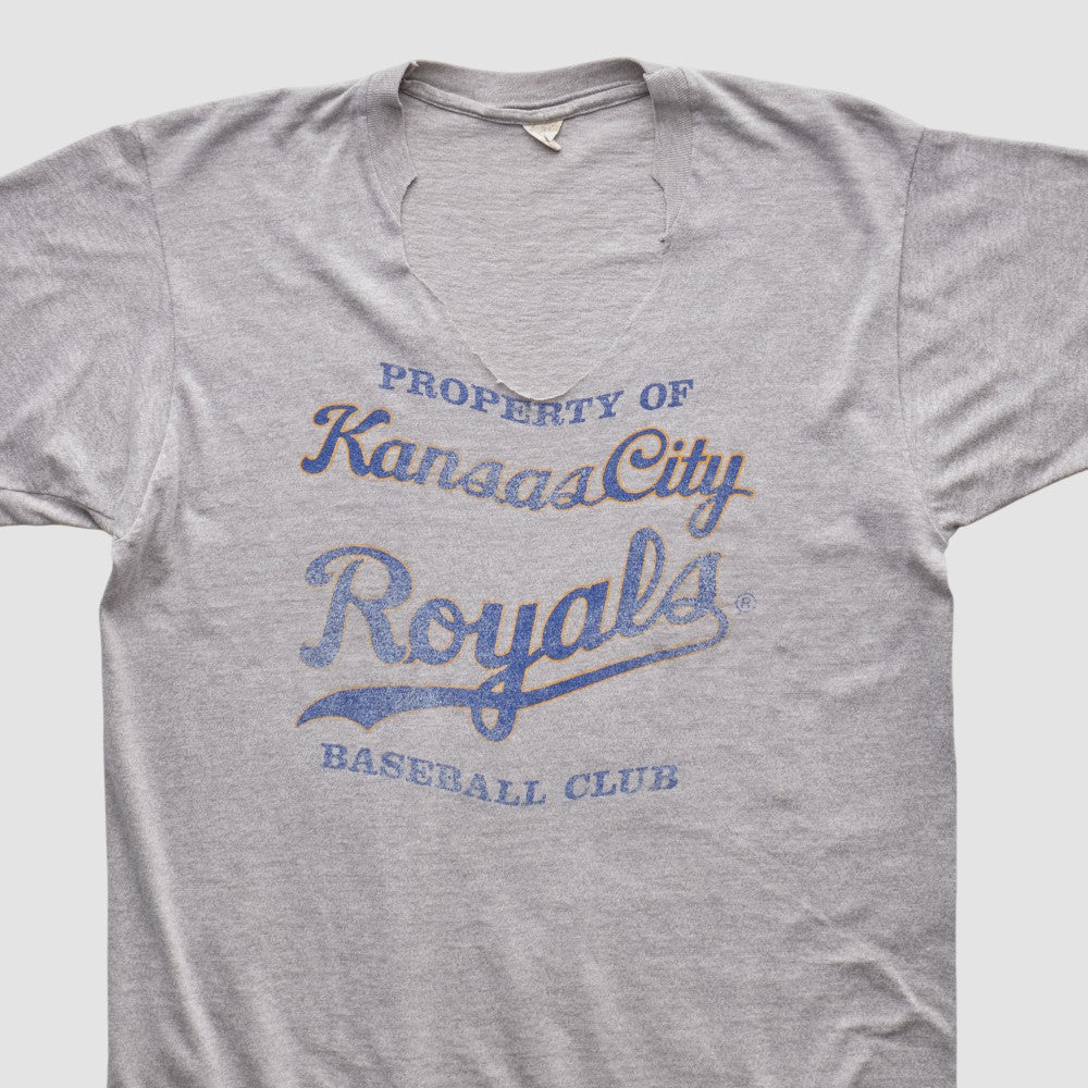 Kansas City Royals 80s T-shirt - Heather Gray Vintage