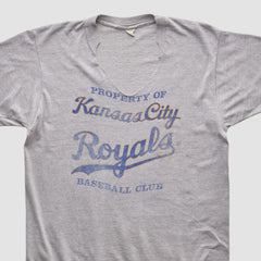 Kansas City Royals 80s T-shirt - Heather Gray Vintage