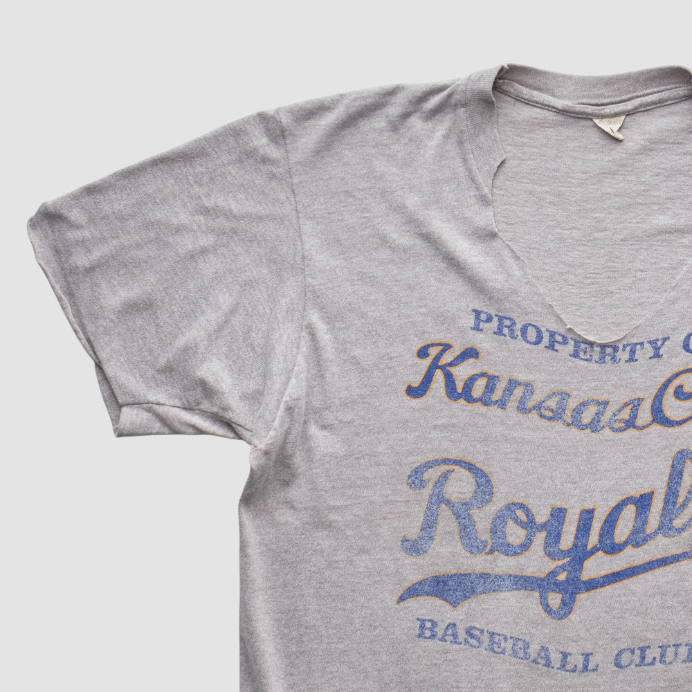 Kansas City Royals 80s T-shirt - Heather Gray Vintage