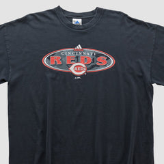 Cincinnati Reds Adidas 2000s T-shirt - Black Vintage