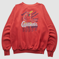 St. Louis Cardinals Healthknit 1985 Pullover Sweatshirt - Red Vintage