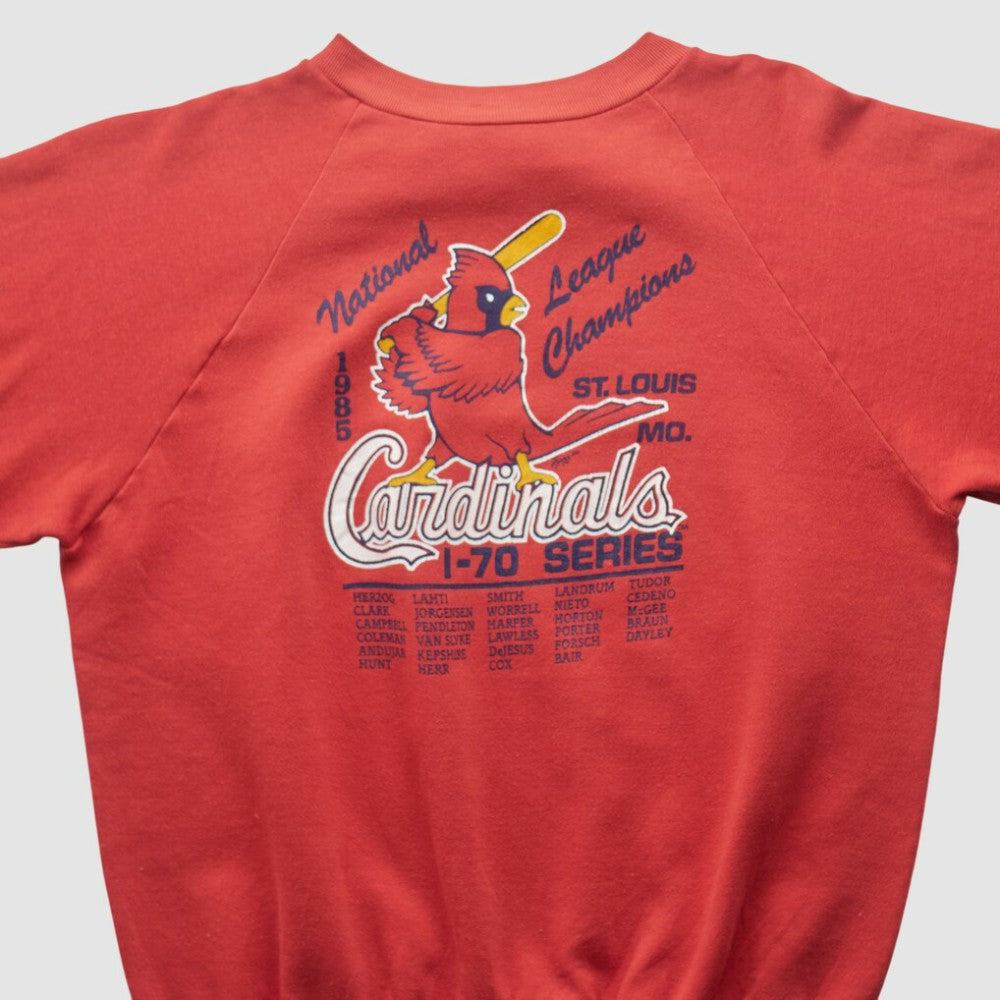 St. Louis Cardinals Healthknit 1985 Pullover Sweatshirt - Red Vintage