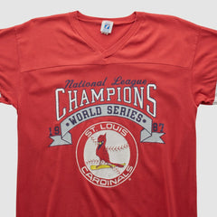 St. Louis Cardinals Logo Athletic 1987 T-shirt - Red Vintage