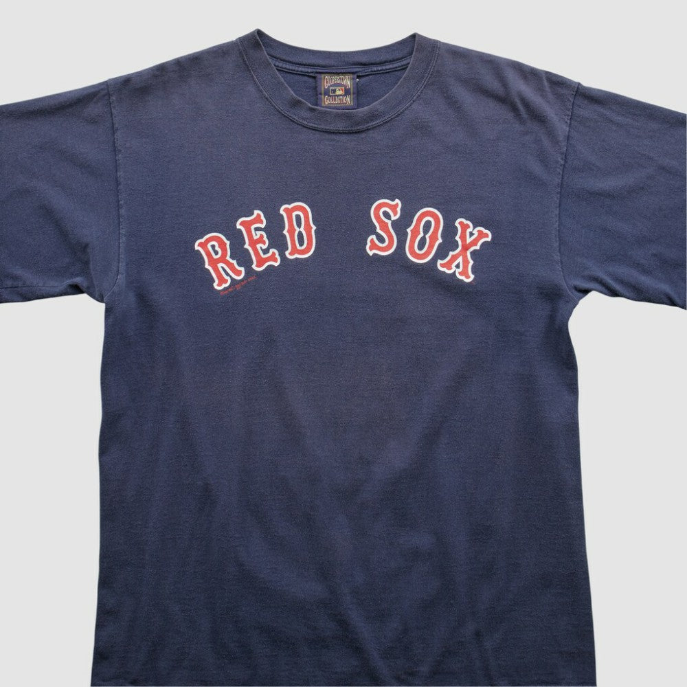 Boston Red Sox Majestic 2000s T-shirt - Navy Vintage